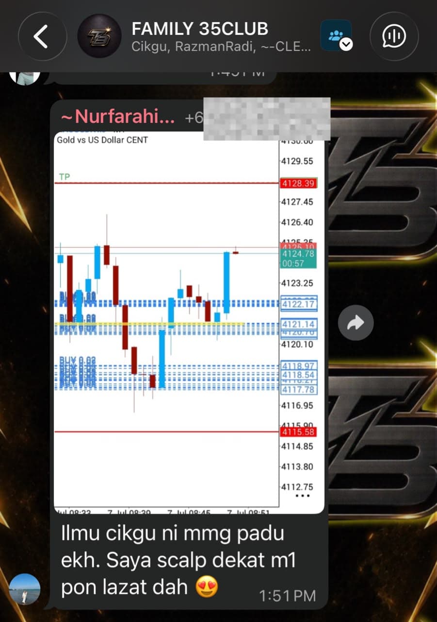 Community feedback screenshot with a student scalping note.