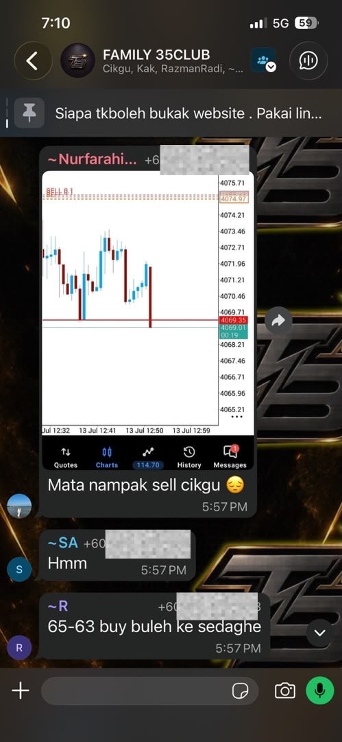 Screenshot diskusi komuniti tentang pelaksanaan sell.
